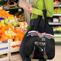 Hawaii Rainbow Warriors Grocery Bag Polynesian Motif Special Edition Rainbow Gradient