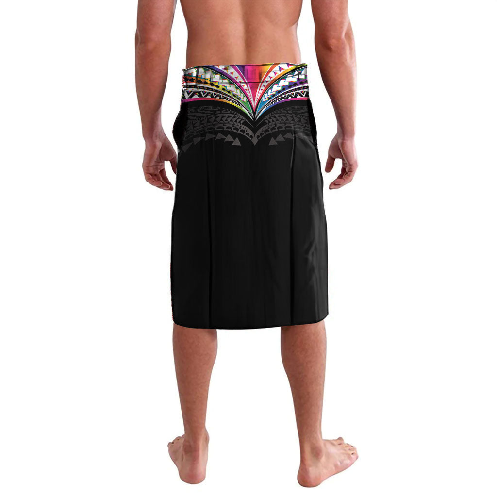 Custom Hawaii Rainbow Warriors Lavalava Polynesian Motif Special Edition Rainbow Gradient