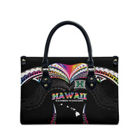 Hawaii Rainbow Warriors Leather Bag Polynesian Motif Special Edition Rainbow Gradient