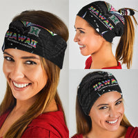 Hawaii Rainbow Warriors Neck Gaiter Polynesian Motif Special Edition Rainbow Gradient