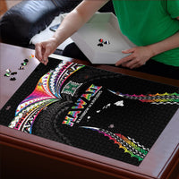 Hawaii Rainbow Warriors Puzzle Polynesian Motif Special Edition Rainbow Gradient