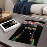 Hawaii Rainbow Warriors Puzzle Polynesian Motif Special Edition Rainbow Gradient
