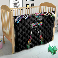 Hawaii Rainbow Warriors Quilt Polynesian Motif Special Edition Rainbow Gradient