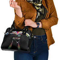 Hawaii Rainbow Warriors Shoulder Handbag Polynesian Motif Special Edition Rainbow Gradient