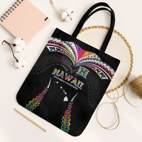 Hawaii Rainbow Warriors Tote Bag Polynesian Motif Special Edition Rainbow Gradient