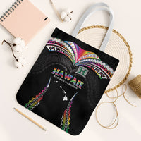 Hawaii Rainbow Warriors Tote Bag Polynesian Motif Special Edition Rainbow Gradient