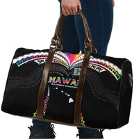 Hawaii Rainbow Warriors Travel Bag Polynesian Motif Special Edition Rainbow Gradient
