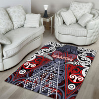Aotearoa Iwi Ngapuhi Area Rug Maori Motif Tribal