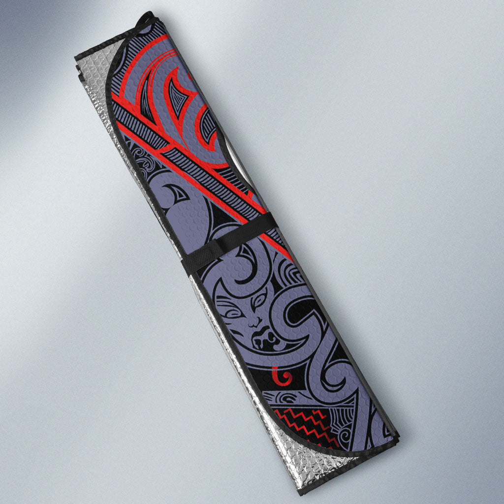 Aotearoa Iwi Ngapuhi Auto Sun Shade Maori Motif Tribal
