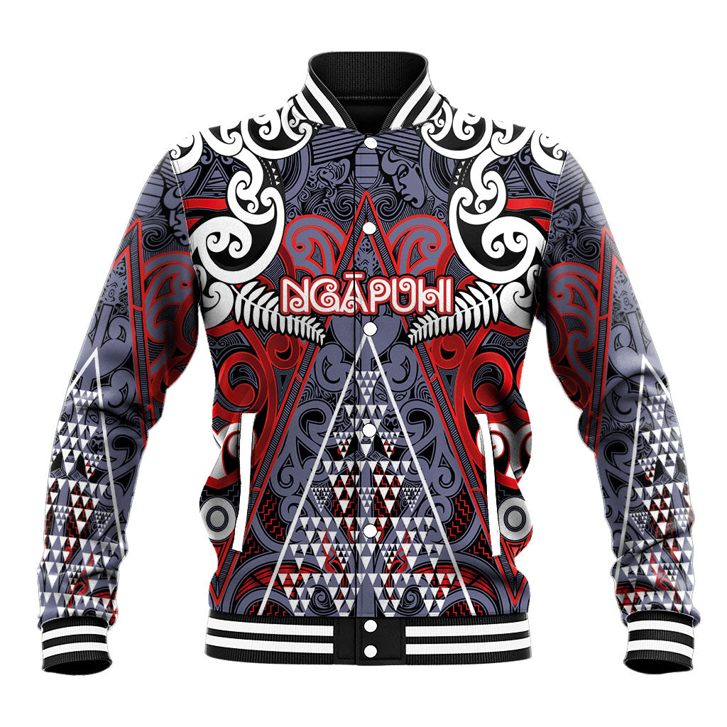 Personalised Aotearoa Iwi Ngapuhi Baseball Jacket Maori Motif Tribal