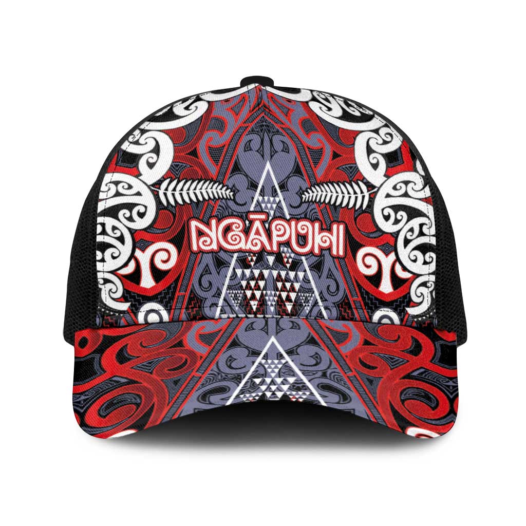 Aotearoa Iwi Ngapuhi Baseball Net Cap Maori Motif Tribal