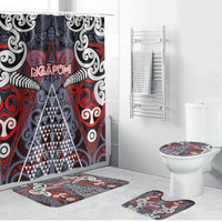 Aotearoa Iwi Ngapuhi Bathroom Set Maori Motif Tribal