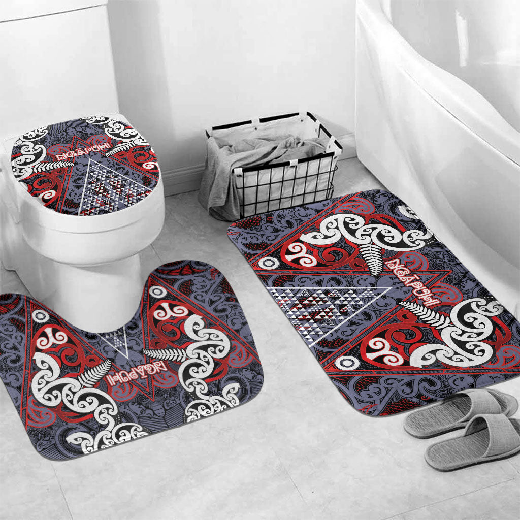 Aotearoa Iwi Ngapuhi Bathroom Set Maori Motif Tribal
