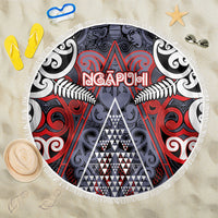 Aotearoa Iwi Ngapuhi Beach Blanket Maori Motif Tribal