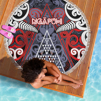 Aotearoa Iwi Ngapuhi Beach Blanket Maori Motif Tribal