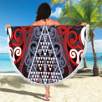 Aotearoa Iwi Ngapuhi Beach Blanket Maori Motif Tribal