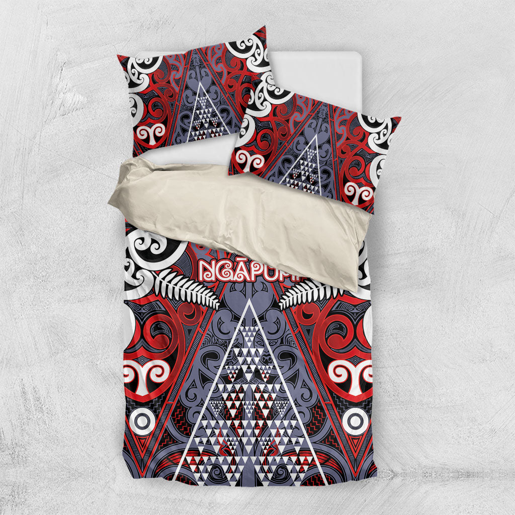 Aotearoa Iwi Ngapuhi Bedding Set Maori Motif Tribal