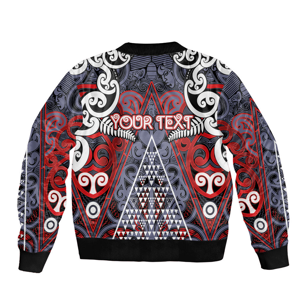 Personalised Aotearoa Iwi Ngapuhi Bomber Jacket Maori Motif Tribal