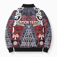 Personalised Aotearoa Iwi Ngapuhi Bomber Puffer Jacket Maori Motif Tribal