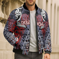 Personalised Aotearoa Iwi Ngapuhi Bomber Puffer Jacket Maori Motif Tribal