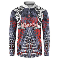 Personalised Aotearoa Iwi Ngapuhi Button Sweatshirt Maori Motif Tribal