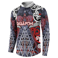 Personalised Aotearoa Iwi Ngapuhi Button Sweatshirt Maori Motif Tribal