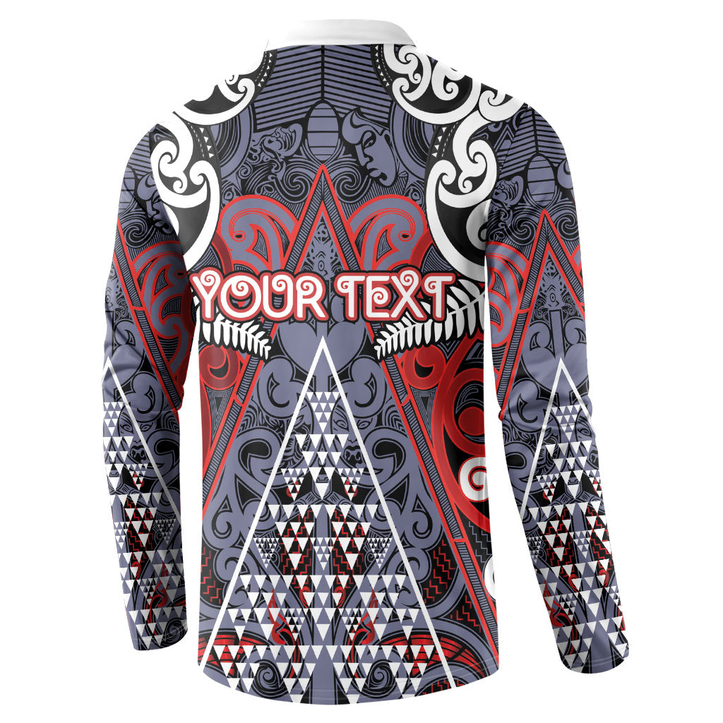 Personalised Aotearoa Iwi Ngapuhi Button Sweatshirt Maori Motif Tribal