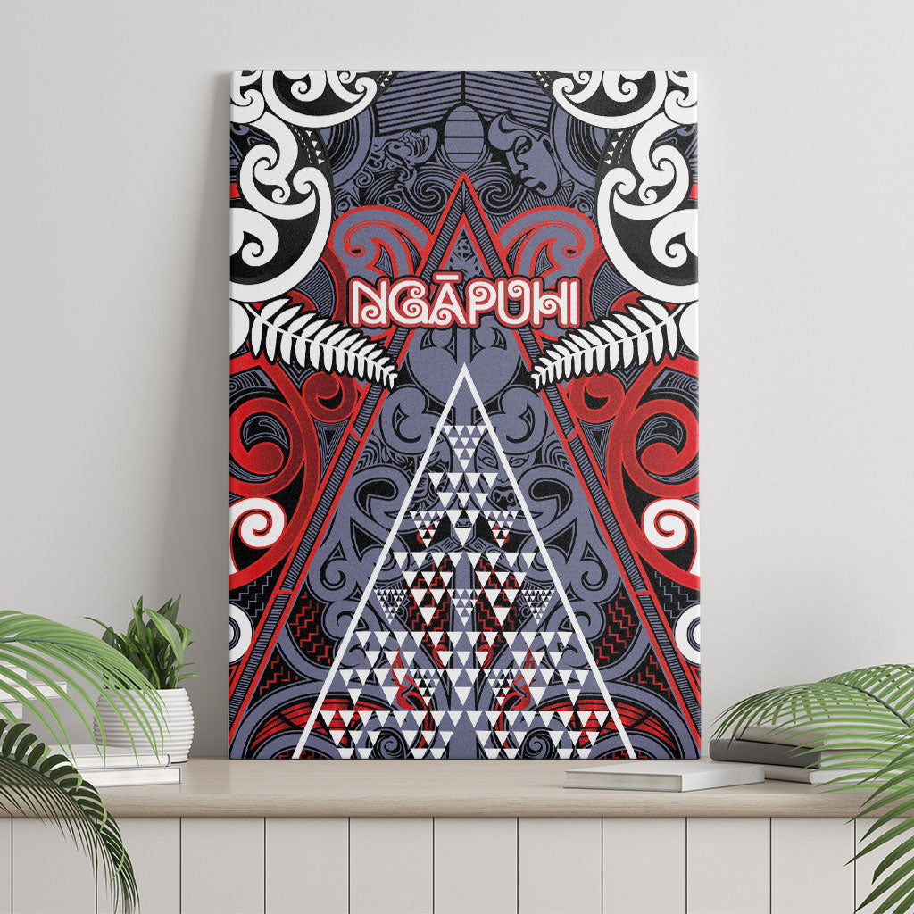 Aotearoa Iwi Ngapuhi Canvas Wall Art Maori Motif Tribal