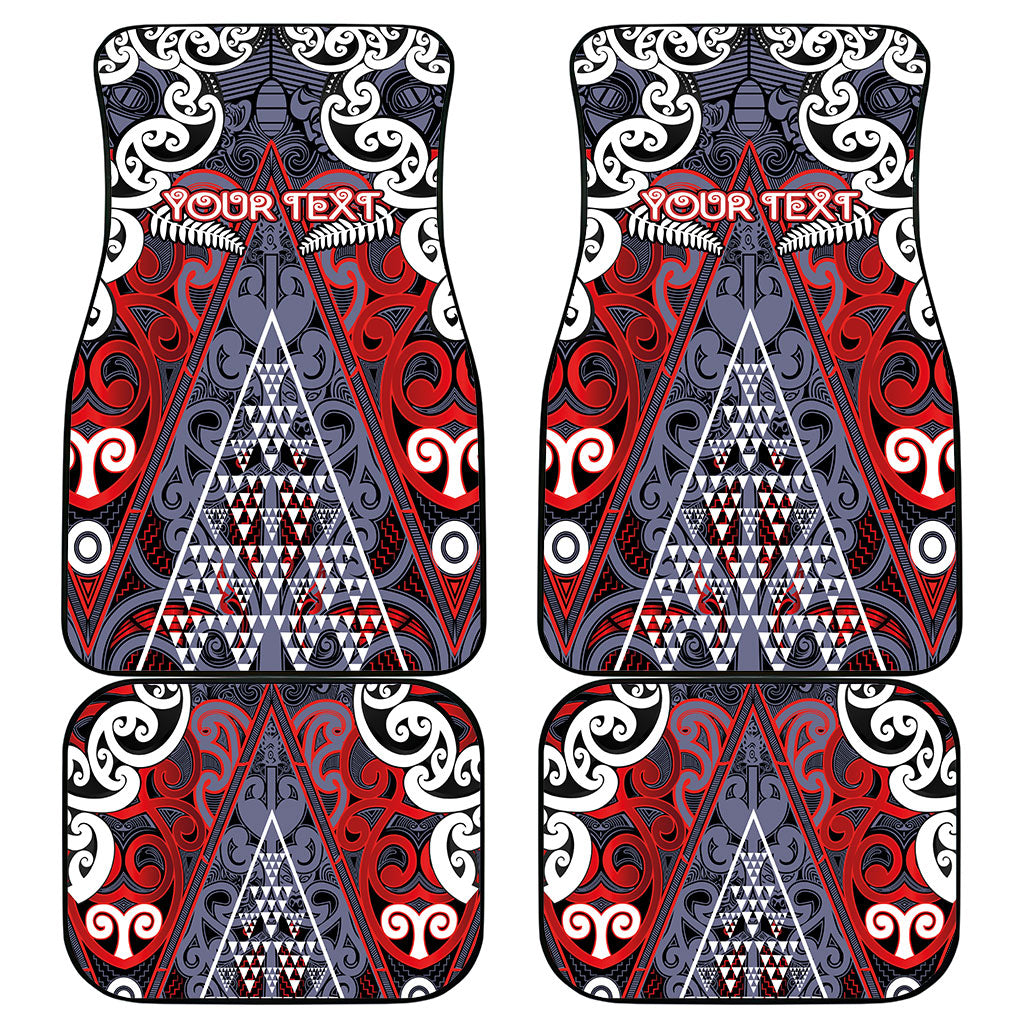 Personalised Aotearoa Iwi Ngapuhi Car Mats Maori Motif Tribal