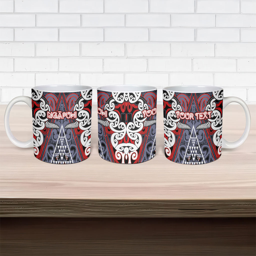 Personalised Aotearoa Iwi Ngapuhi Ceramic Mug Maori Motif Tribal