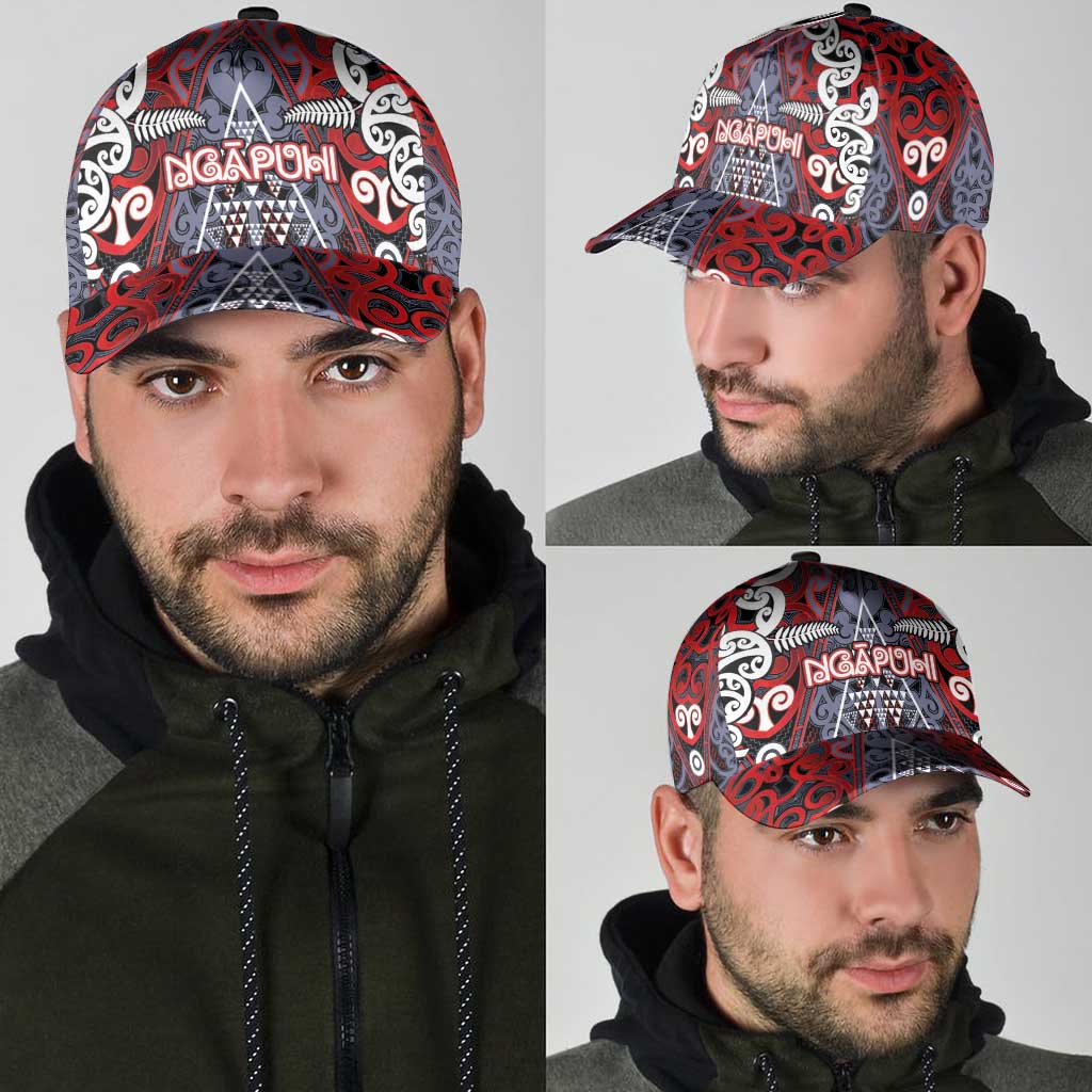 Aotearoa Iwi Ngapuhi Classic Cap Maori Motif Tribal