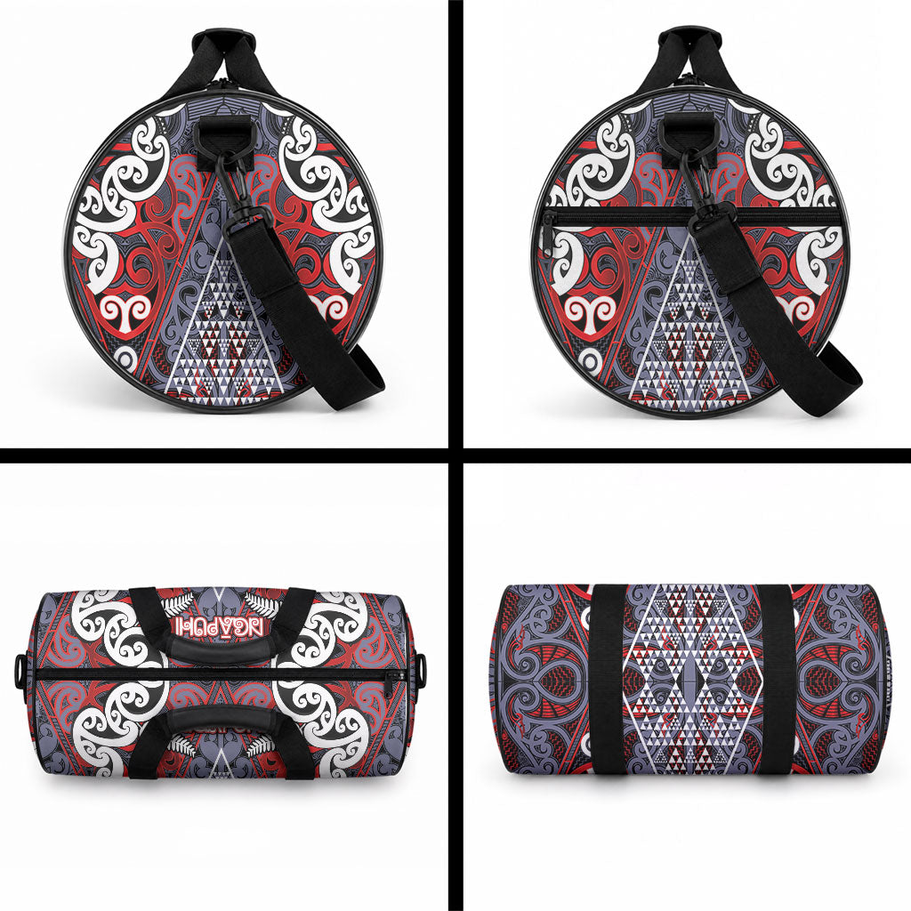 Aotearoa Iwi Ngapuhi Duffle Bag Maori Motif Tribal