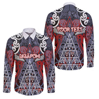 Personalised Aotearoa Iwi Ngapuhi Family Matching Tank Maxi Dress and Hawaiian Shirt Maori Motif Tribal