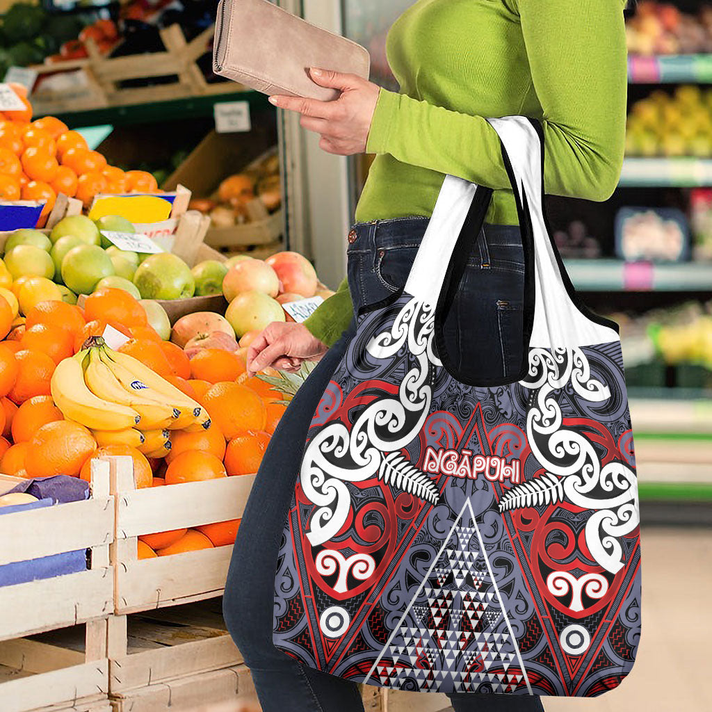 Aotearoa Iwi Ngapuhi Grocery Bag Maori Motif Tribal