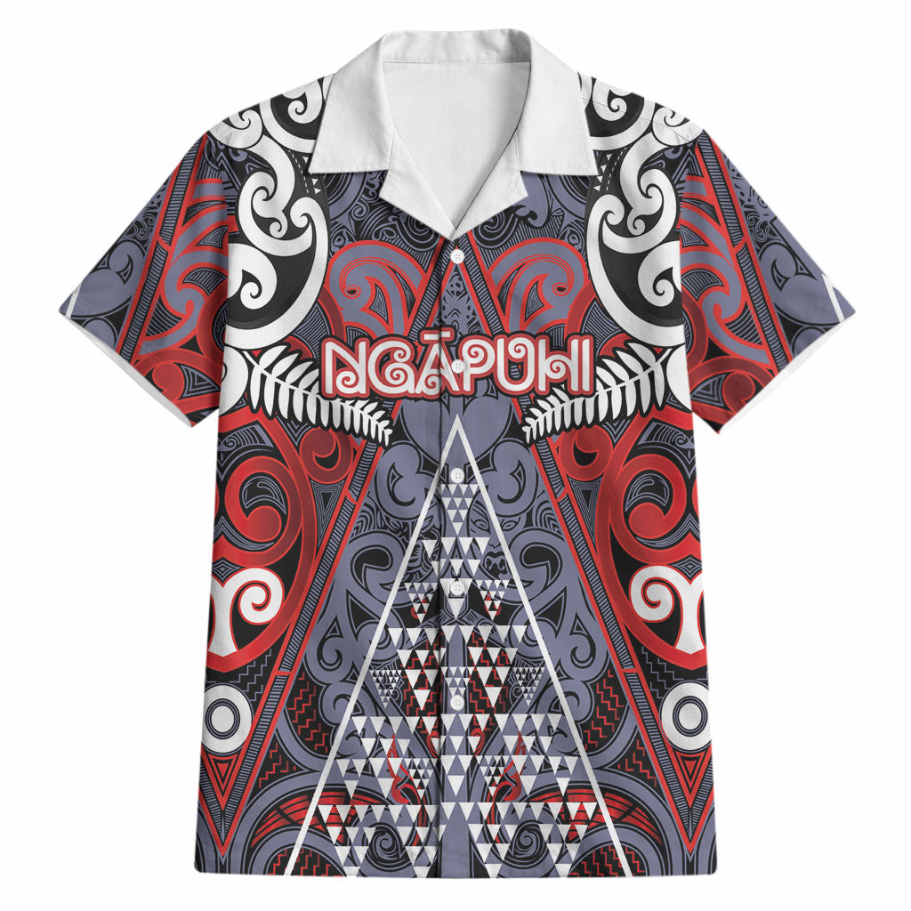 Personalised Aotearoa Iwi Ngapuhi Hawaiian Shirt Maori Motif Tribal