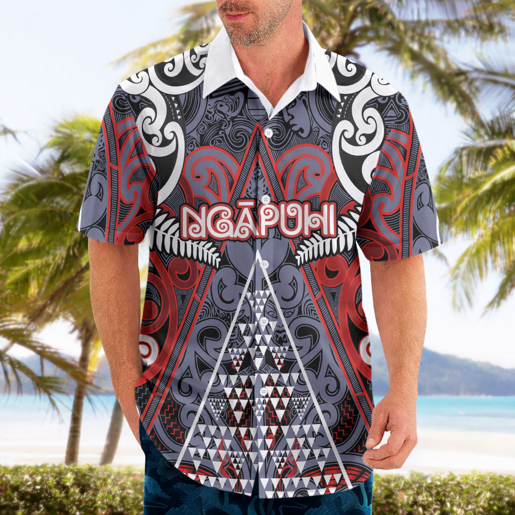 Personalised Aotearoa Iwi Ngapuhi Hawaiian Shirt Maori Motif Tribal