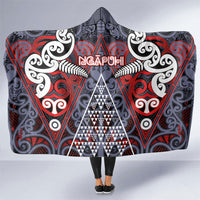 Aotearoa Iwi Ngapuhi Hooded Blanket Maori Motif Tribal