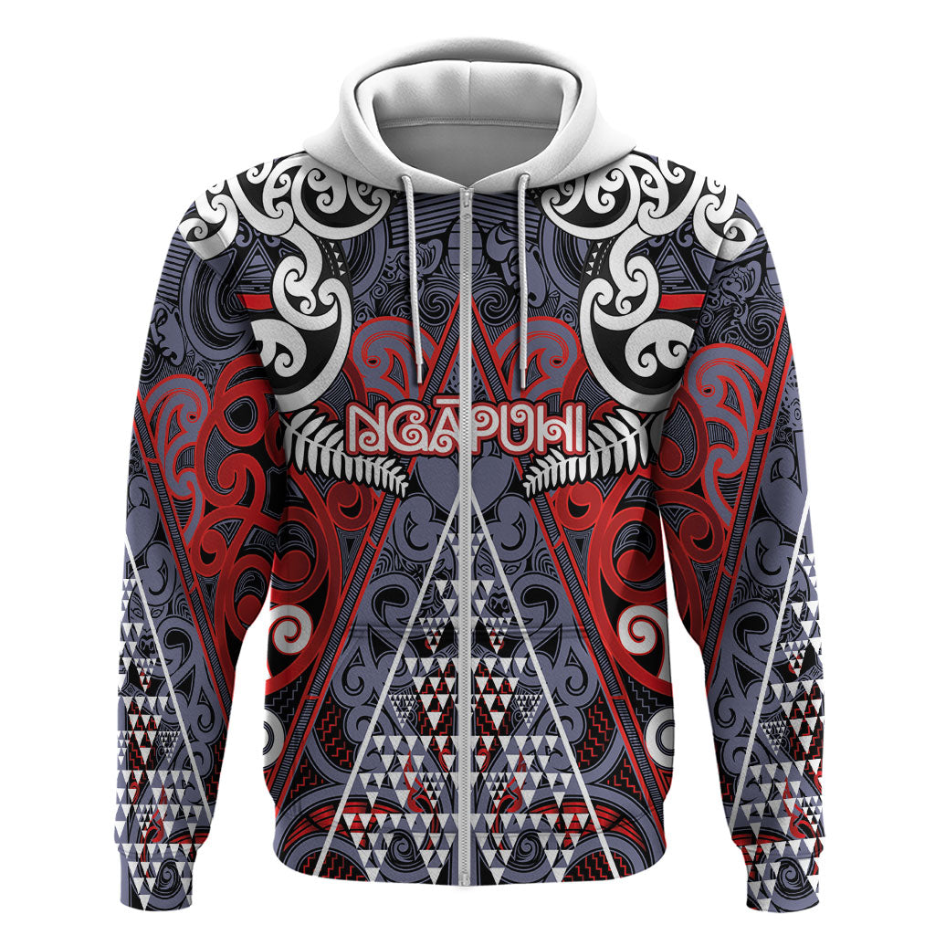 Personalised Aotearoa Iwi Ngapuhi Hoodie Maori Motif Tribal