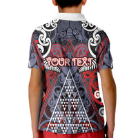 Personalised Aotearoa Iwi Ngapuhi Kid Polo Shirt Maori Motif Tribal