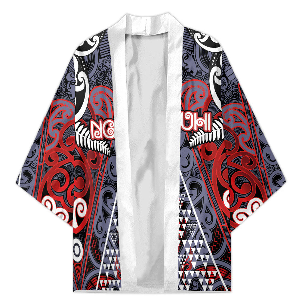 Personalised Aotearoa Iwi Ngapuhi Kimono Maori Motif Tribal