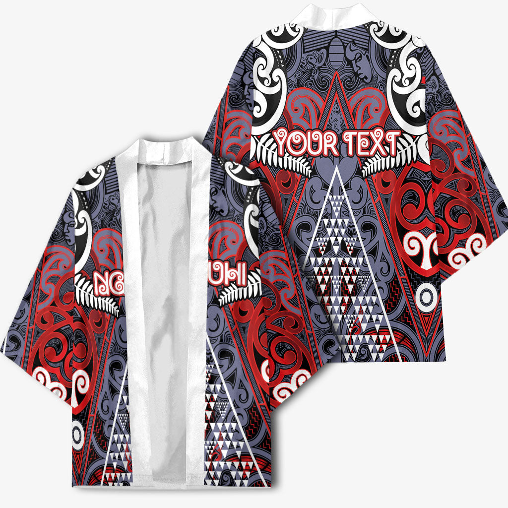 Personalised Aotearoa Iwi Ngapuhi Kimono Maori Motif Tribal