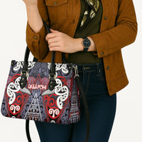 Aotearoa Iwi Ngapuhi Leather Bag Maori Motif Tribal
