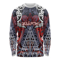 Personalised Aotearoa Iwi Ngapuhi Long Sleeve Shirt Maori Motif Tribal