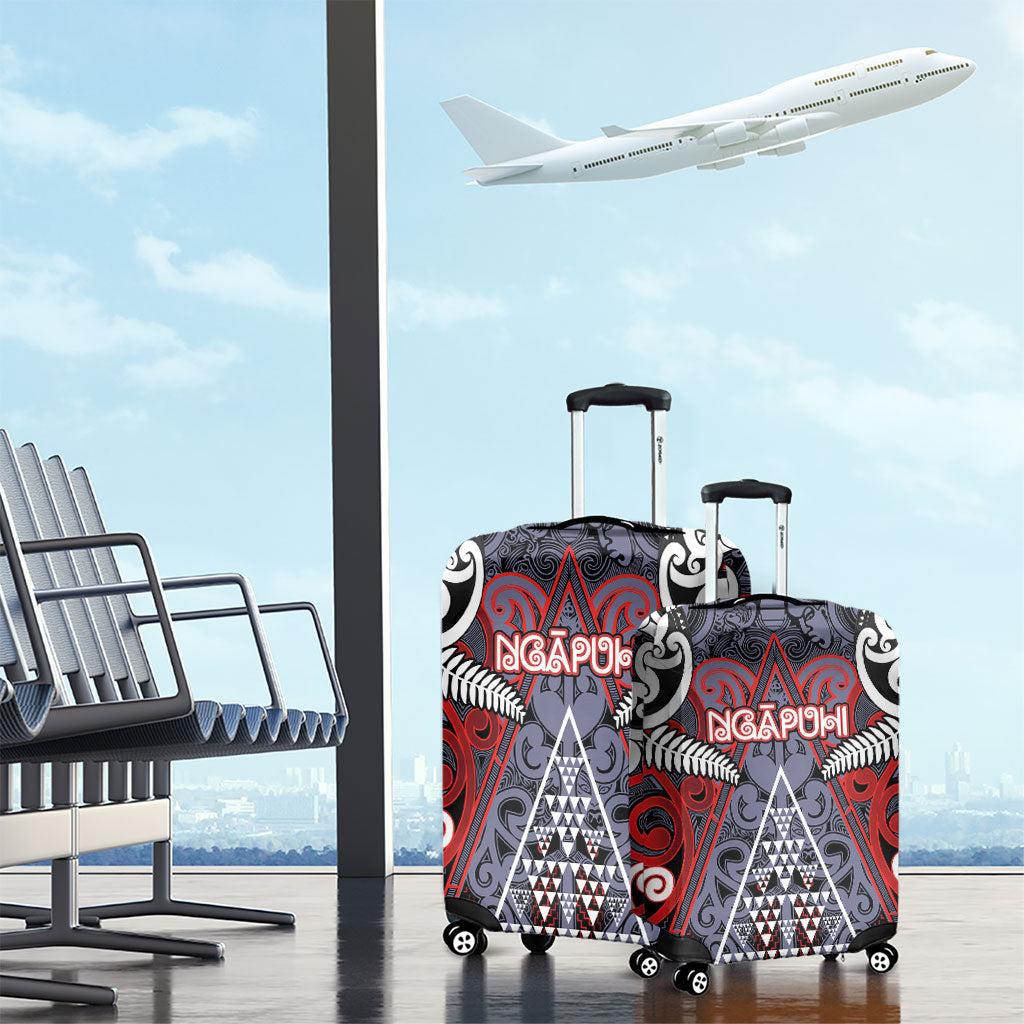 Aotearoa Iwi Ngapuhi Luggage Cover Maori Motif Tribal