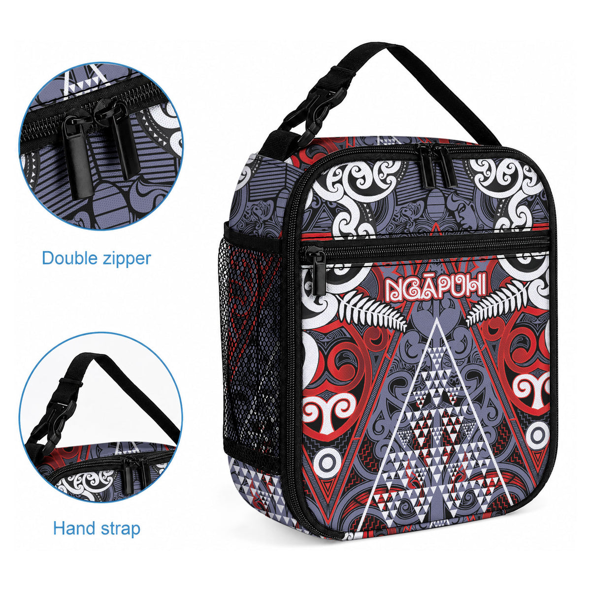 Aotearoa Iwi Ngapuhi Lunch Bag Maori Motif Tribal