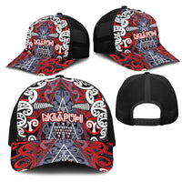 Aotearoa Iwi Ngapuhi Mesh Trucker Cap Maori Motif Tribal