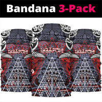 Aotearoa Iwi Ngapuhi Neck Gaiter Maori Motif Tribal