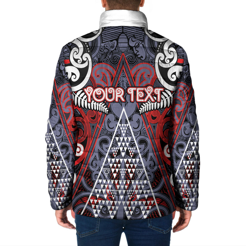 Personalised Aotearoa Iwi Ngapuhi Padded Jacket Maori Motif Tribal