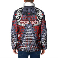 Personalised Aotearoa Iwi Ngapuhi Padded Jacket Maori Motif Tribal