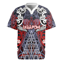 Personalised Aotearoa Iwi Ngapuhi Rugby Jersey Maori Motif Tribal